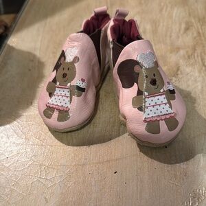 Adorable Pink Bear Kids Slippers